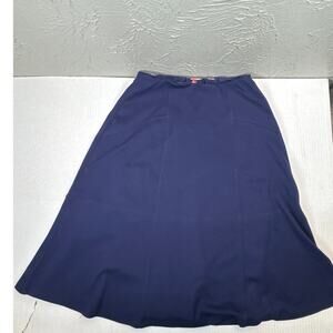 Ruby‎ Ribbon Womens Sapphire Blue Lined Flounce Skirt Intomi #1469 Size Small